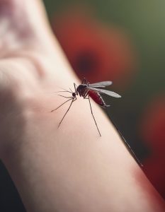 Mosquito on an arm